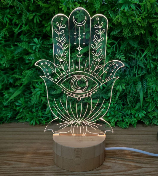 Hamsa Hand Lamp